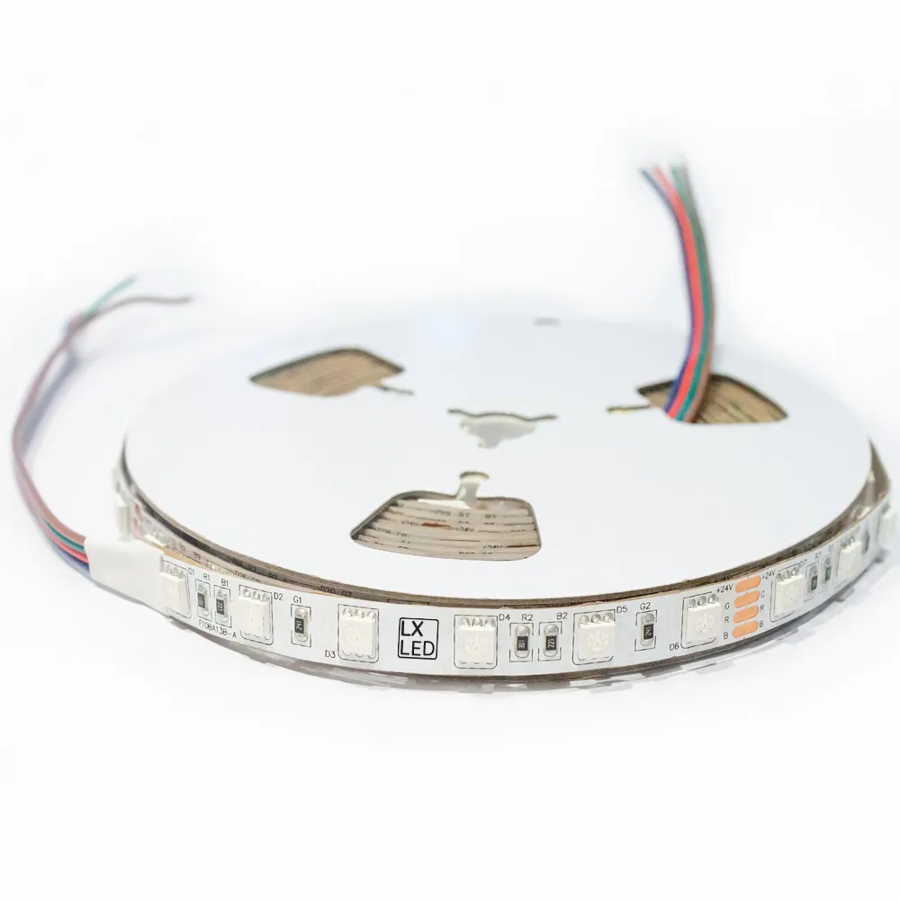 LX LED - Ruban LED - RVB - 60 Led/m - 72W - 24V - IP20 - Premium -  5m