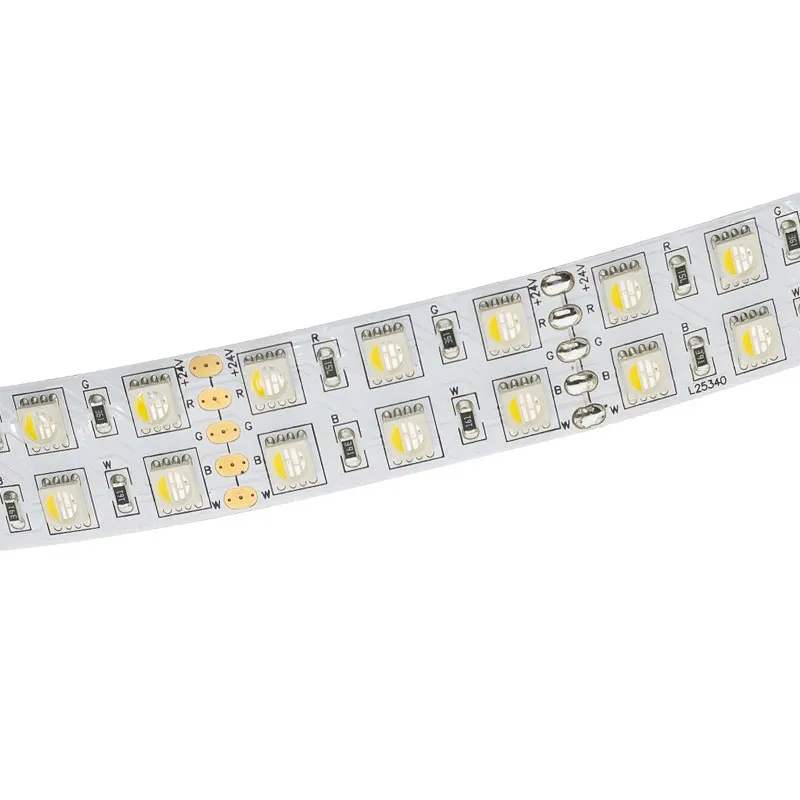 [R-RVBW40-144L-DBL] LX LED - Ruban LED - RVBW - Blanc 4000K - Double - 144 Led/m - 45W - 24V - IP20 -  5m