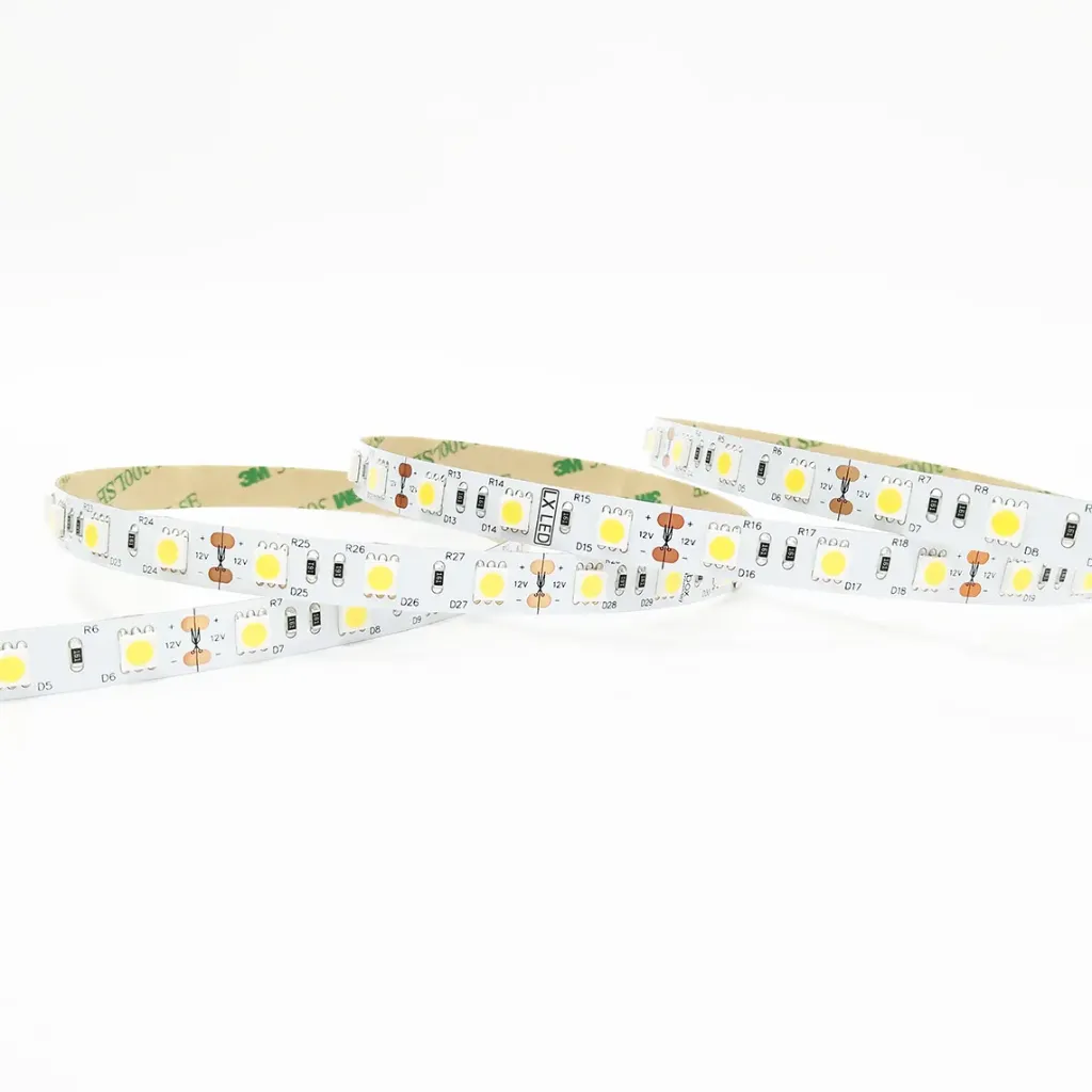 LX LED - Ruban LED - Blanc froid - 5000K - 60 Led/m - 72W - IP20 - 5m/rouleau