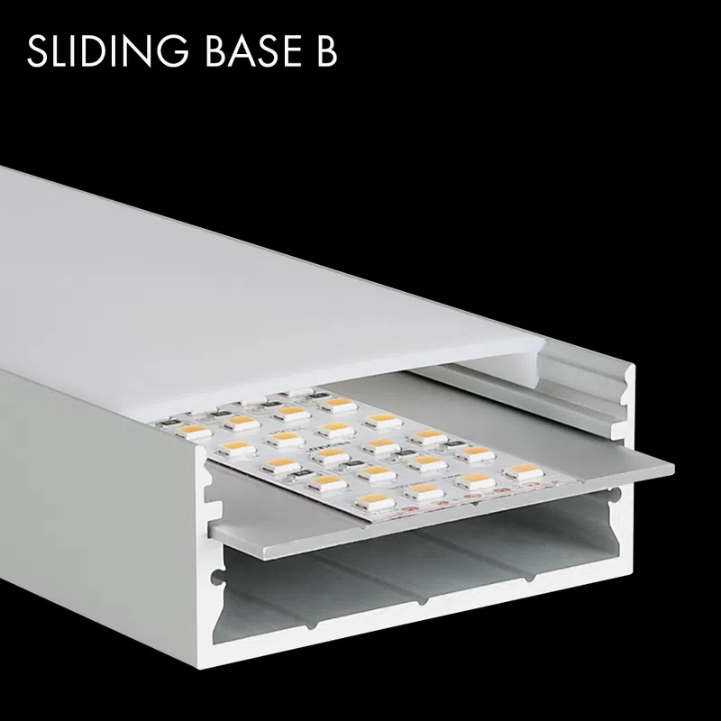 PROLED 2026 - Contre-plaque aluminium - L-LINE - B - au mètre - Finition Alu