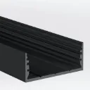 PROLED 2026 - Profilé alu - L-LINE LOW - 2 mètres - Finition Noire