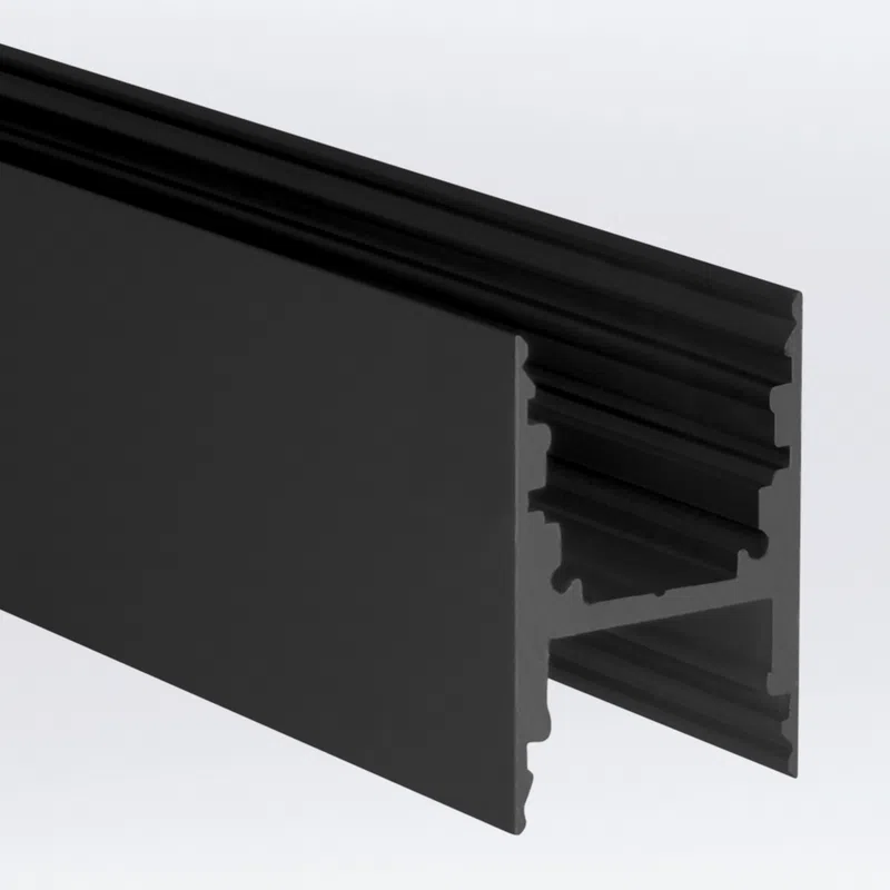 PROLED 2026 - Profilé alu - M-LINE H - 2 mètres - Finition Noire