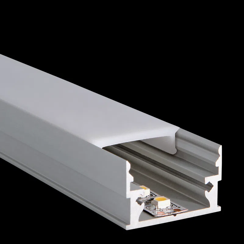 PROLED 2026 - Profilé alu - M-LINE LOW - 2 mètres - Finition Alu