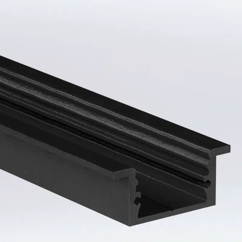 PROLED 2026 - Profilé alu - M-LINE REC 12 ST - 2 mètres - Finition Noire