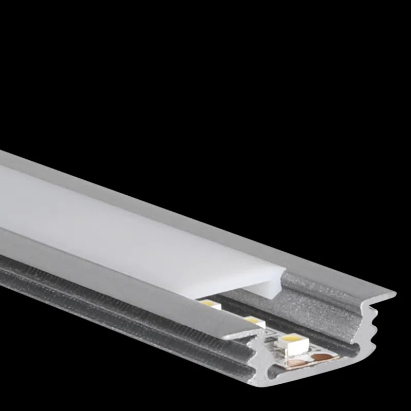 PROLED 2026 - Profilé alu - S-LINE PLAT REC - 2 mètres - Finition Alu