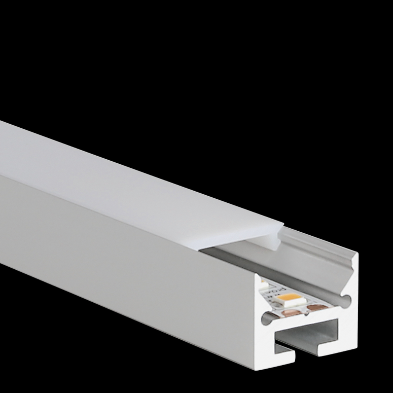 [L692200W] PROLED 2026 - Profilé alu - S-LINE LOW 24 - 2 mètres - Finition Blanche