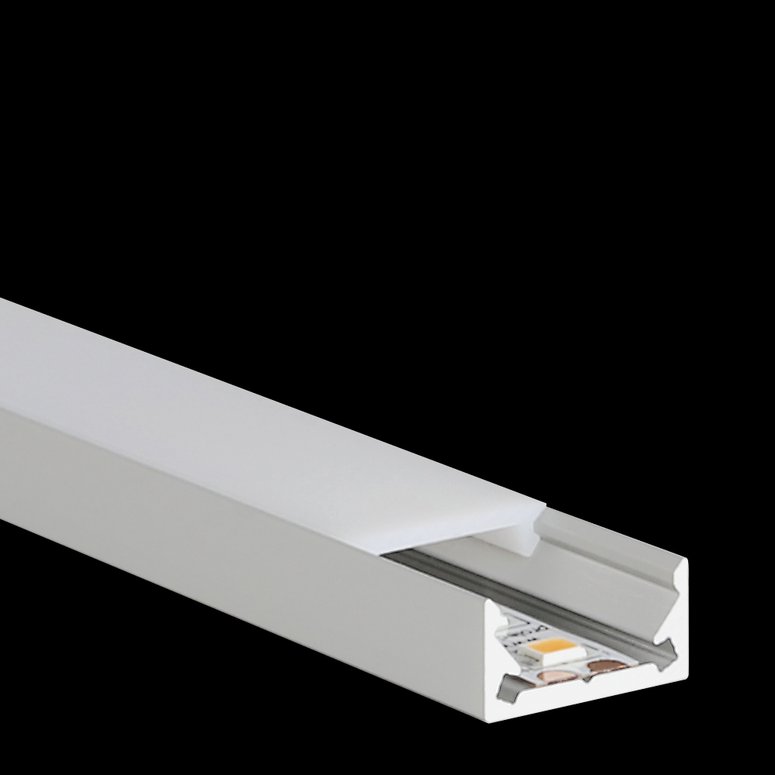 PROLED 2026 - Profilé alu - S-LINE LOW - 2 mètres - Finition Alu