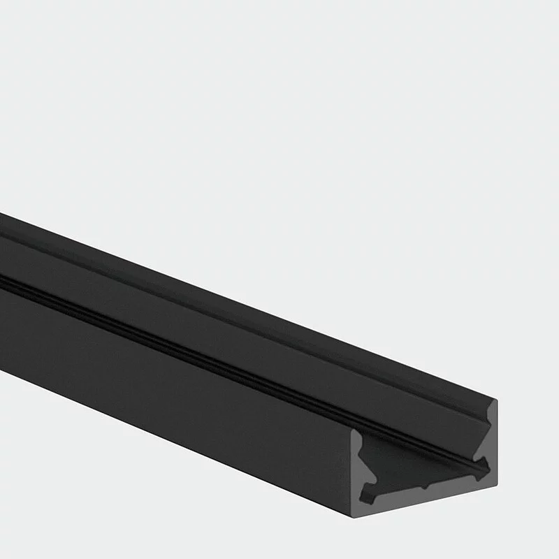 PROLED 2026 - Profilé alu - S-LINE LOW - 2 mètres - Finition Noire