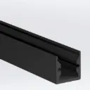 PROLED 2026 - PROLED ALU PROFILE S-LINE STD 2m BLACK