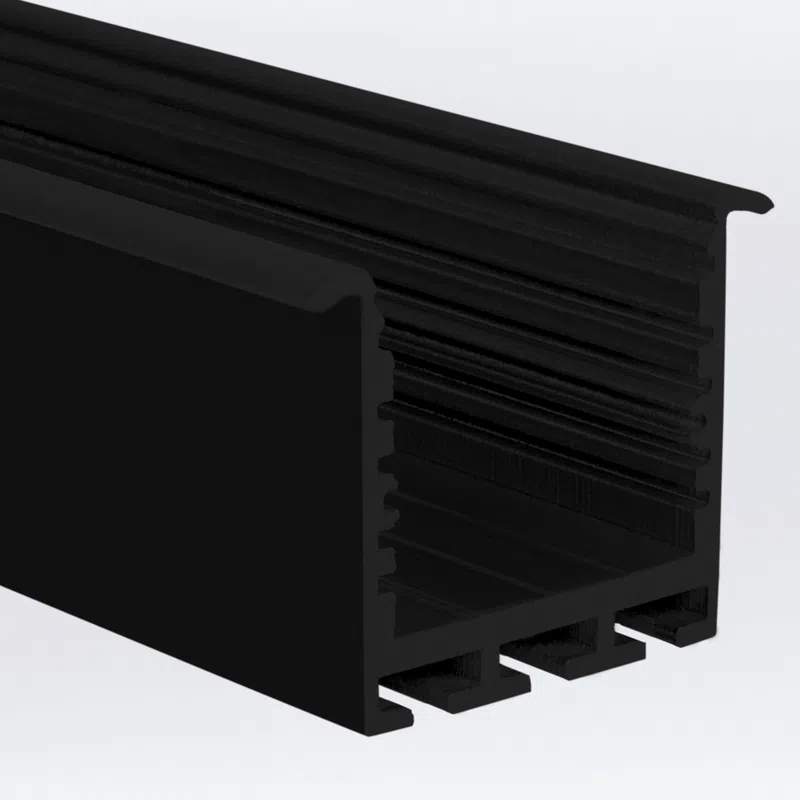 PROLED 2026 - Profilé alu - SQ-LINE REC 24 - 2 mètres - Finition Noire