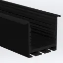 PROLED 2026 - Profilé alu - SQ-LINE REC 24 - 2 mètres - Finition Noire