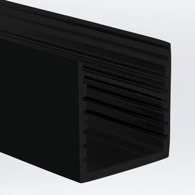 PROLED 2026 - Profilé alu - SQ-LINE STANDARD - 2 mètres - Finition Noire