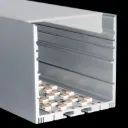 PROLED 2026 - Profilé alu - XL-LINE STANDARD - 2 mètres - Finition Blanche