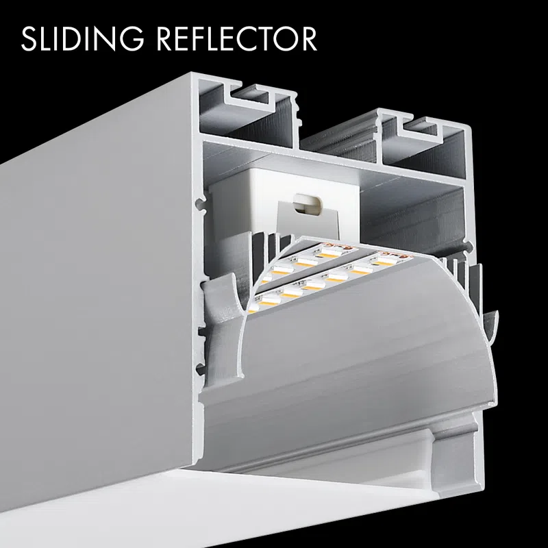 PROLED 2026 - Réflecteur aluminium XL-LINE - 2m - Finition Alu