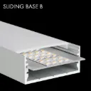 PROLED 2026 - Contre-plaque aluminium - L-LINE - B - 2m - Finition Alu