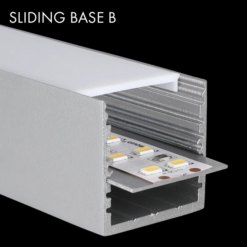 [L69QSBBW] PROLED 2026 - Contre-plaque aluminium - SQ-LINE - B - 2 mètres - Finition Blanche