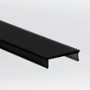 PROLED 2026 - Capot plastique - M-LINE - Plat Frost Noir - 2 mètres