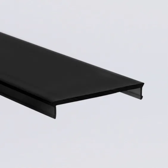 PROLED 2026 - Capot plastique - PS-LINE - Plat Frost noir - 2 mètres