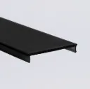 PROLED 2026 - Capot plastique - PS-LINE - Plat Frost noir - 2 mètres