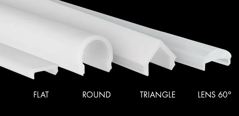 [L691R2F] PROLED 2026 - Capot plastique - S-LINE - 1/2 Rond Frost - 2 mètres