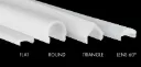 PROLED 2026 - Capot plastique - S-LINE - 1/2 Rond Frost - 2 mètres