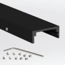 PROLED 2026 - Profilé de montage pour L-LINE 24, SQ-LINE 24, M-LINE 24 - 1 mètre - Finition Noire