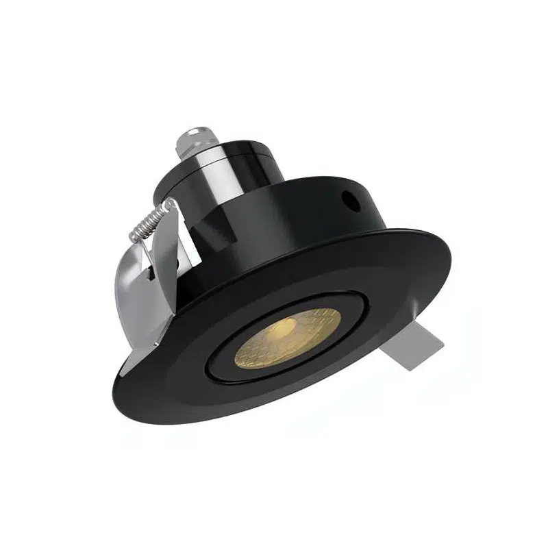 [PM67] GANTOM - Boîtier d'encastrement downlight pour projecteurs GANTOM 40mm - Precision Z, Gantom iQ, et DMX V2 - Finition noire