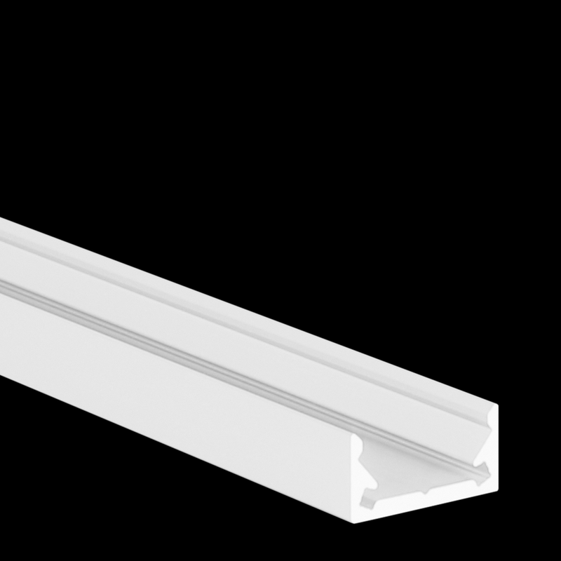 [L692000W] PROLED 2026 - Profilé alu - S-LINE LOW - 2 mètres - Finition Blanche